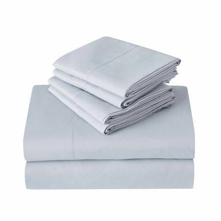 Kathy Ireland 6 Piece Brushed Microfiber Sheet Set - Queen - Light Grey 1298QNLIGR